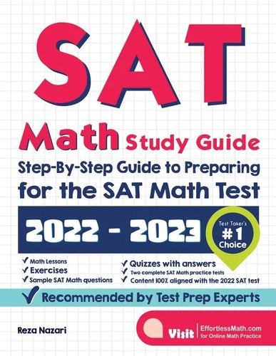 SAT Math Study Guide: Step-By-Step Guide to Preparing for the SAT Math Test - Paperback