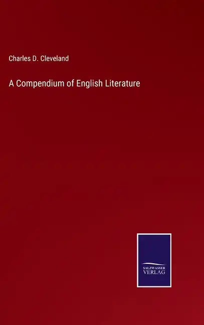 A Compendium of English Literature - Hardcover