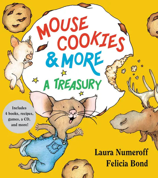 Mouse Cookies & More: A Treasury [With CD (Audio)-- 8 Songs and Celebrity Readings] - Hardcover