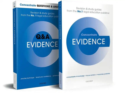 Evidence Revision Concentrate Pack: Law Revision and Study Guide - Paperback