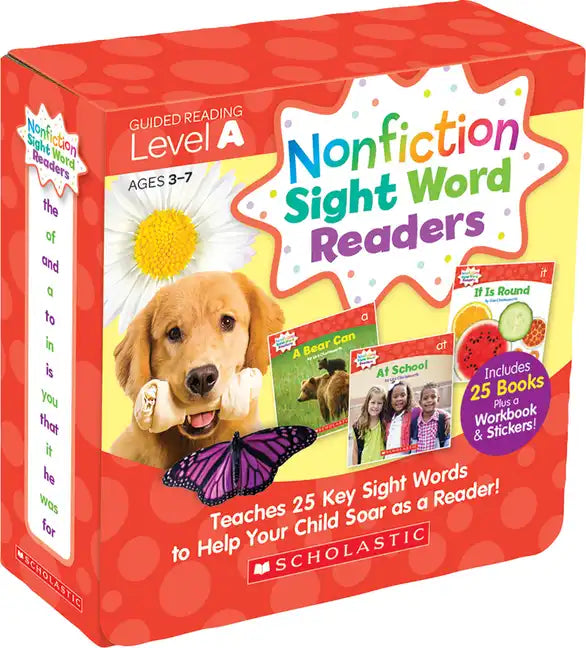 Nonfiction Sight Word Readers: Guided Reading Level a (Parent Pack): Teaches 25 Key Sight Words to Help Your Child Soar as a Reader! - Boxed Set