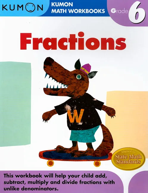 Kumon Grade 6 Fractions - Paperback