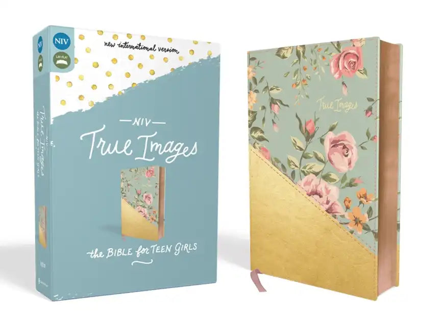 NIV, True Images Bible, Imitation Leather, Blue/Gold: The Bible for Teen Girls - Imitation Leather