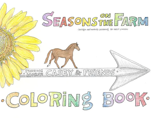 Seasons on the Farm Coloring Book Starring Casey and Friends - Paperback