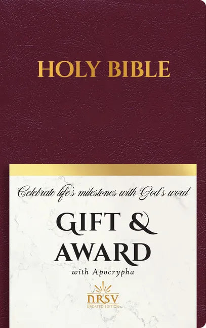 NRSV Updated Edition Gift & Award Bible with Apocrypha (Imitation Leather, Burgundy) - Imitation Leather