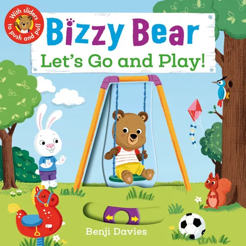 Bizzy Bear: Let's Go and Play: (Interactive Board Book about Playing at the Park for Toddlers - With Sturdy Tabs and Slides to Push and Pull) - Board Book