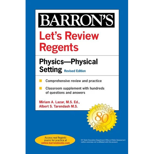 Let's Review Regents: Physics--The Physical Setting Revised Edition - Paperback