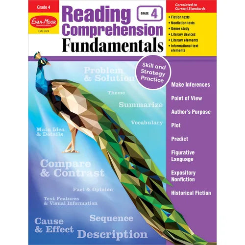 Reading Comprehension Fundamentals, Grade 4 - Paperback