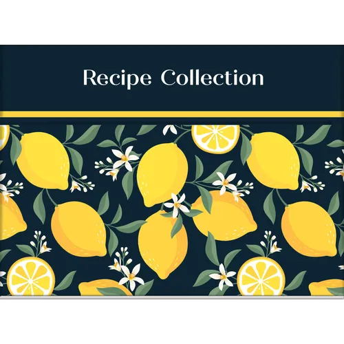 Recipe Collection - Recipe Card Collection Tin (Lemons) - Hardcover