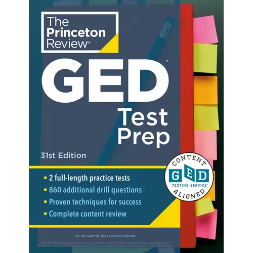 Princeton Review GED Test Prep, 31st Edition: 2 Practice Tests + Review & Techniques + Online Features - Paperback