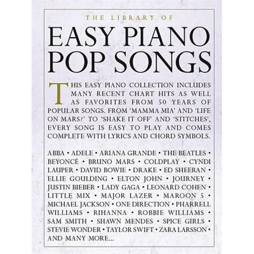 The Library of Easy Piano Pop Songs - Paperback