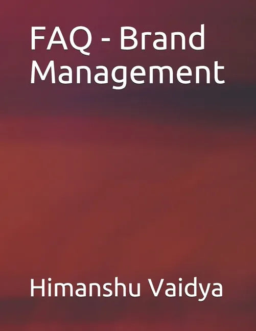 FAQ - Brand Management - Paperback