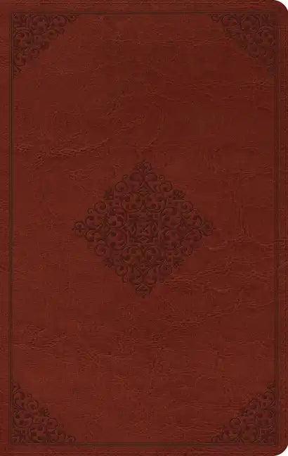 Large Print Value Thinline Bible-ESV-Ornament Design - Imitation Leather