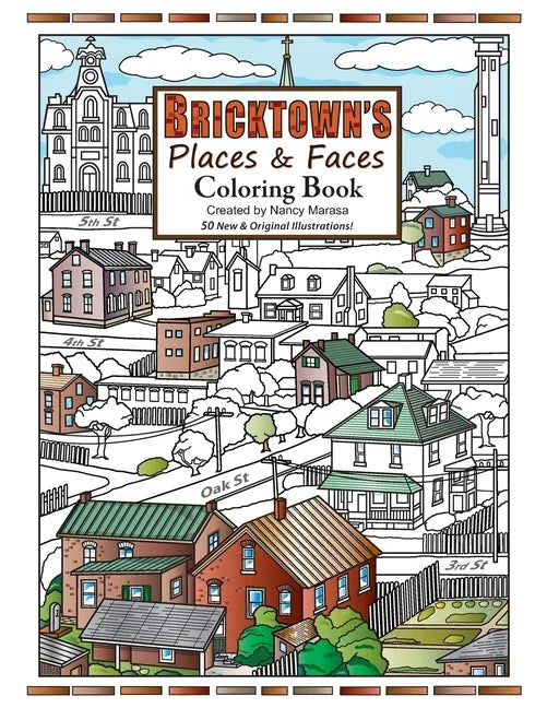 Bricktown's Places & Faces Coloring Book - Paperback