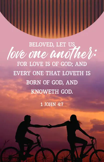 General Worship Bulletin: Let Us Love (Package of 100): 1 John 4:7 (Kjv) - Paperback