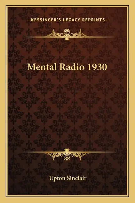 Mental Radio 1930 - Paperback