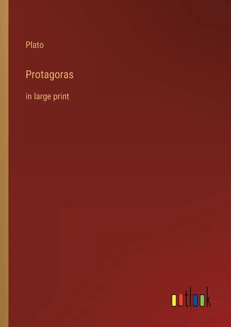 Protagoras: in large print - Paperback