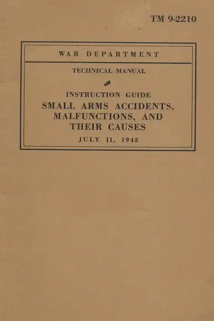 Small Arms Accidents, Malfunctions, And Their Causes - Paperback
