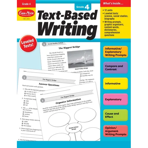 Text-Based Writing, Grade 4 Teacher Resource - Paperback