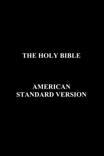 Holy Bible-Asv - Hardcover