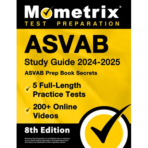 ASVAB Study Guide 2024-2025 - 5 Full-Length Practice Tests, ASVAB Prep Book Secrets, 200+ Online Videos: [8th Edition] - Paperback