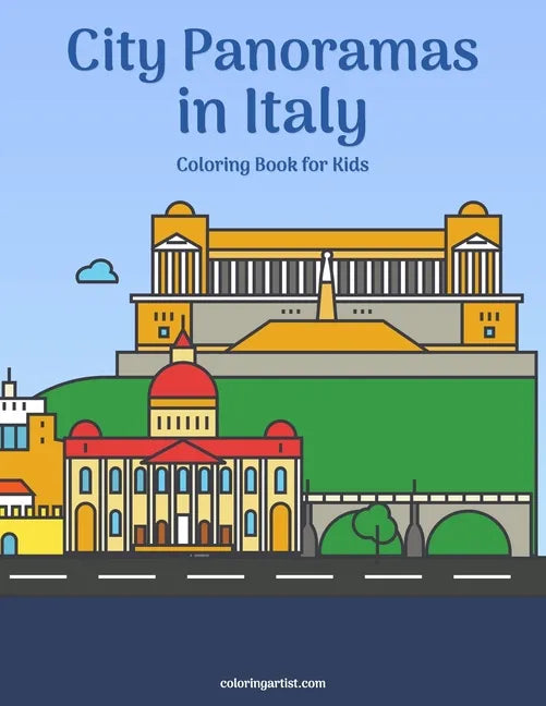 City Panoramas in Italy Coloring Book for Kids - Paperback