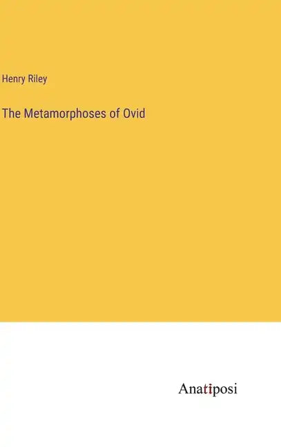 The Metamorphoses of Ovid - Hardcover