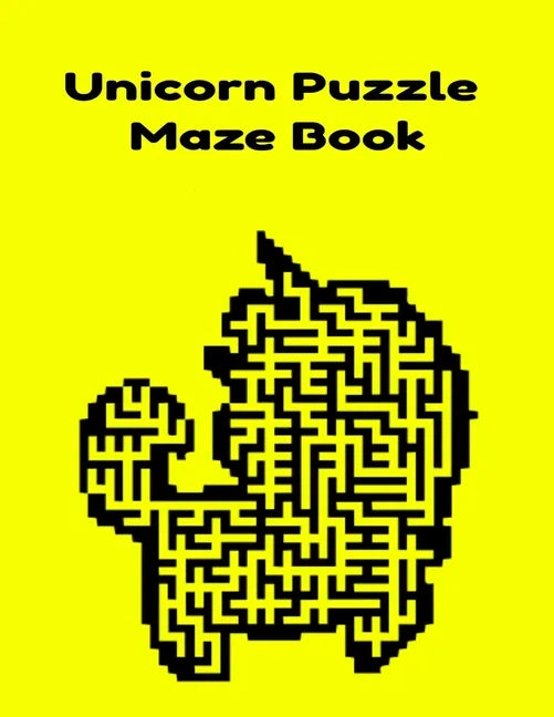 Unicorn Puzzle Maze Book - Paperback