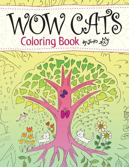 WOW CATS Coloring Book by Junko (Japanese-English edition) - Paperback