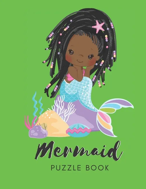 Mermaid Puzzle Book: Connect The Dots Puzzles - 30 Pages - Paperback - Made In USA - Size 8.5 x 11 - For Women - Paperback