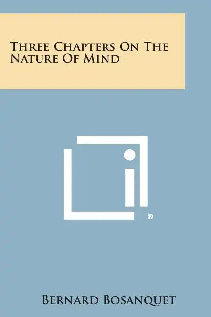 Three Chapters on the Nature of Mind - Paperback