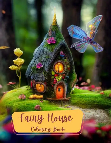 Fairy House's Coloring Book: Coloring in a fantasy world of fairies. Color fun for adults or kids. - Paperback