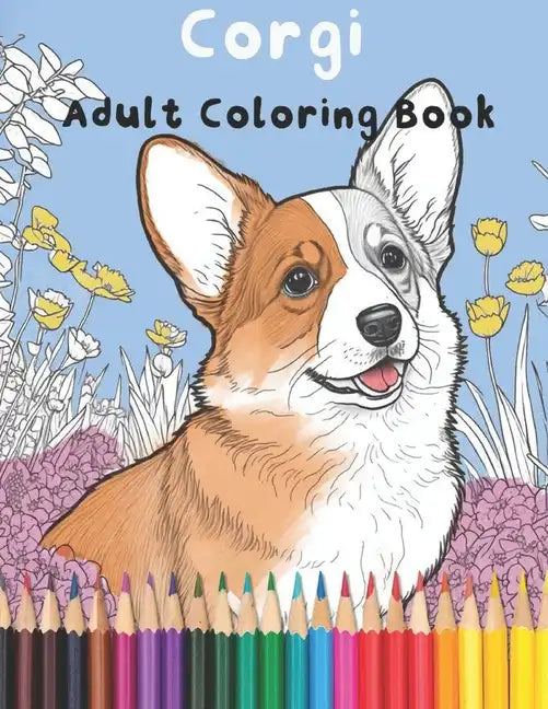 Corgi: Adult Coloring Book - Paperback