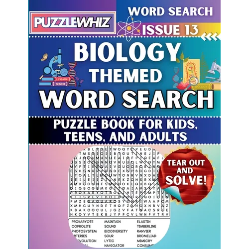 Biology - Themed Word Search - Fun & Educational Puzzles for Kids, Teens, and Adults (Large Print Edition): Featuring Engaging Themed Word Search Puzz - Paperback