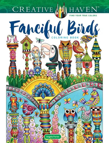 Creative Haven Fanciful Birds Coloring Book - Paperback
