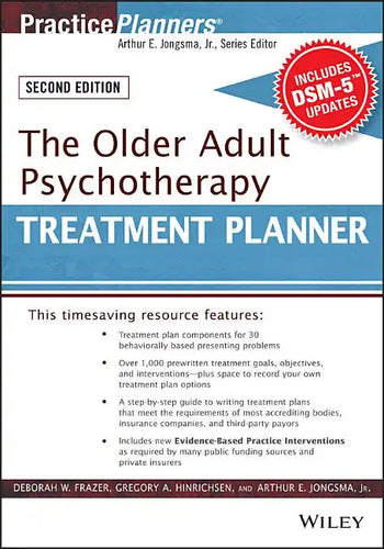 The Older Adult Psychotherapy Treatment Planner, with Dsm-5 Updates, 2nd Edition - Paperback