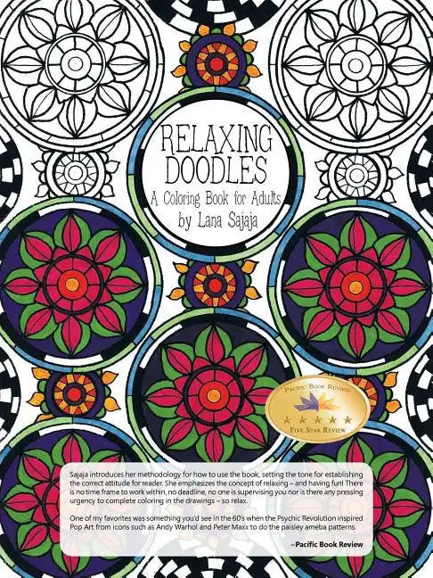 Relaxing Doodles: A Coloring Book for Adults - Paperback