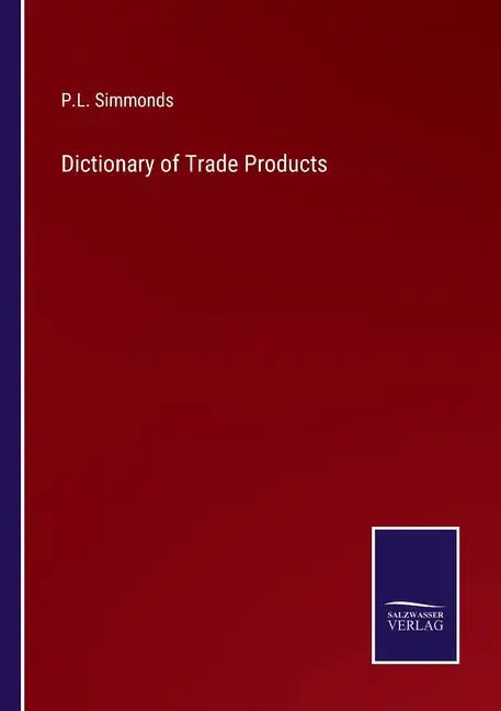Dictionary of Trade Products - Paperback
