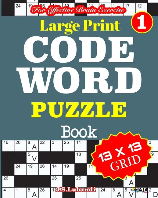 Large Print CODEWORD PUZZLE Book; Vol. 1 - Paperback