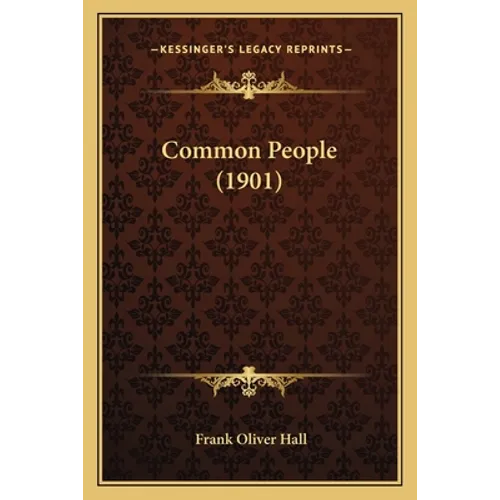 Common People (1901) - Paperback