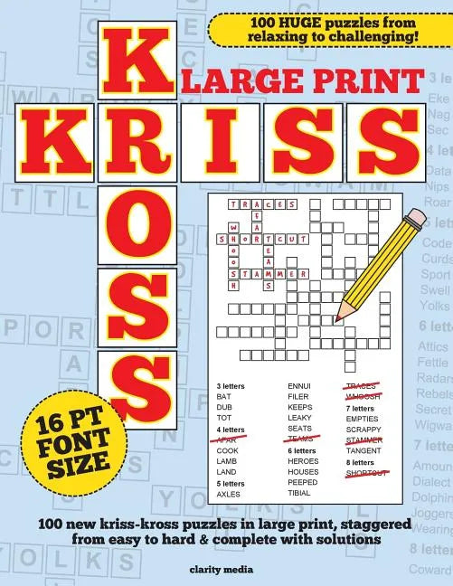 Large Print Kriss Kross Puzzles - Paperback
