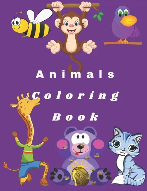 Animals Coloring Book: Animals Coloring Book For Kids 100 pages - Paperback