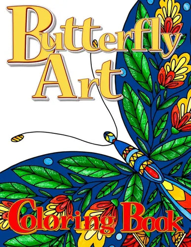 Butterfly Art Coloring Book for Adults - Paperback