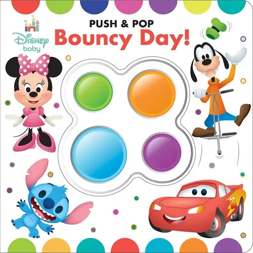 Disney Baby: Bouncy Day! Push & Pop - Board Book