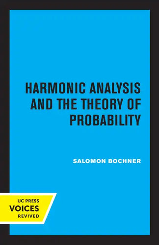 Harmonic Analysis and the Theory of Probability - Paperback