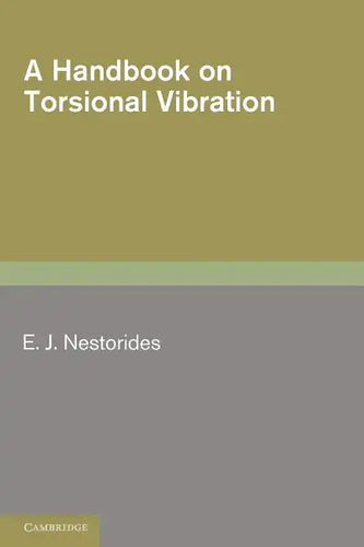 A Handbook on Torsional Vibration - Paperback