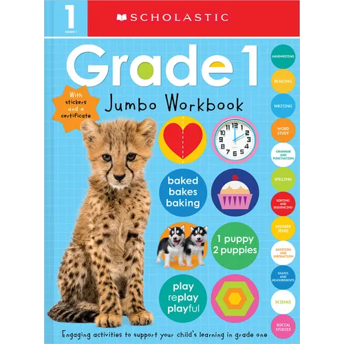 First Grade Jumbo Workbook: Scholastic Early Learners (Jumbo Workbook) - Paperback