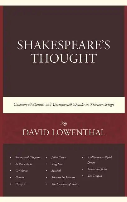 Shakespeare's Thought - Paperback