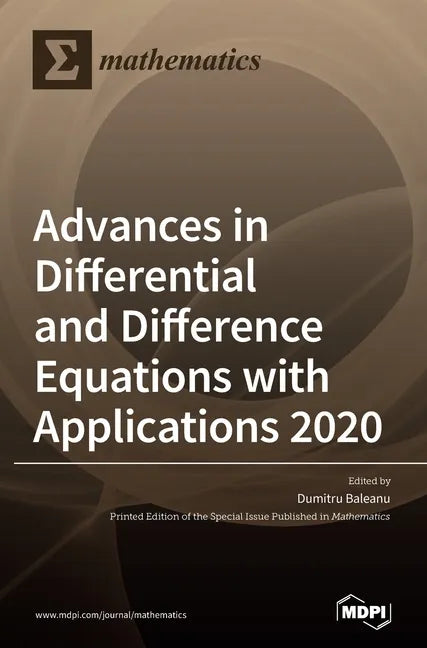 Advances in Differential and Difference Equations with Applications 2020 - Hardcover