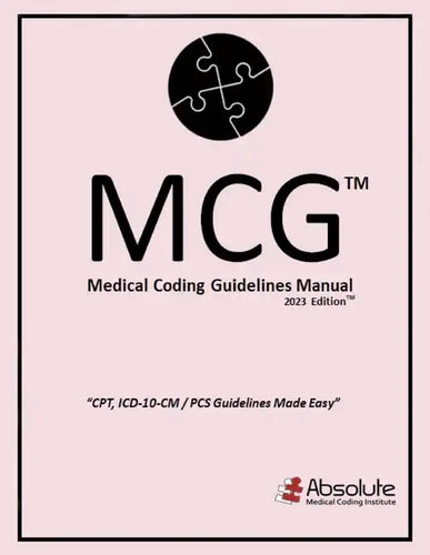 Medical Coding Guidelines Manual (McG): 2023 Edition Volume 6 - Paperback